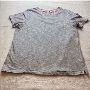 Barbour White and Black Striped Short Sleeve T Shirt Size 12